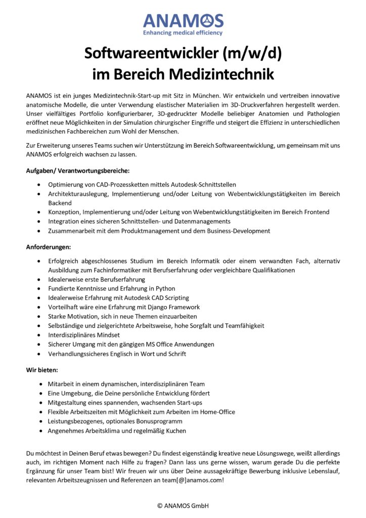 Softwareentwickler gesucht